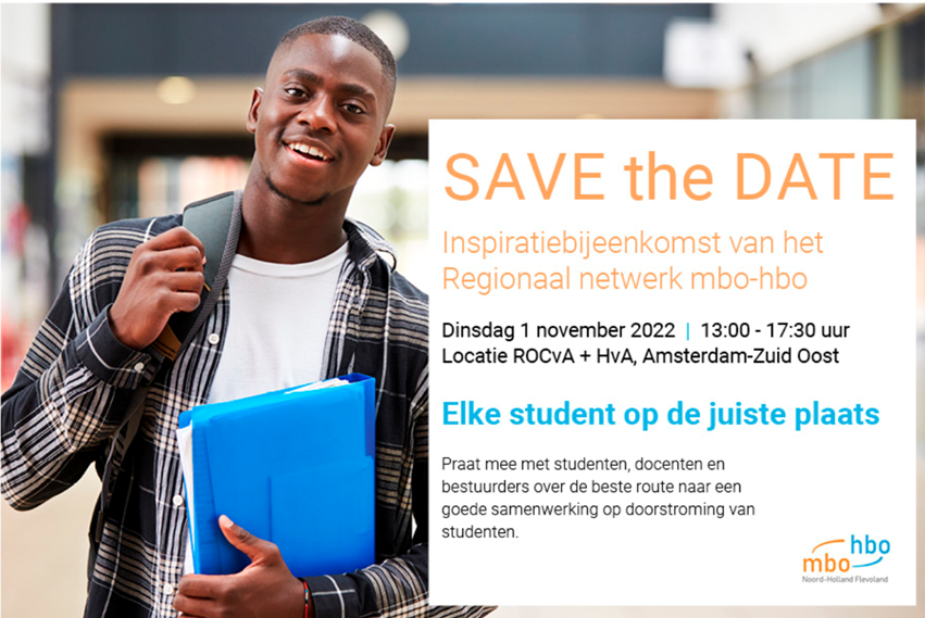 Inspiratiebijeenkomst Regionaal netwerk mbo-hbo: Elke student op de juiste plaats